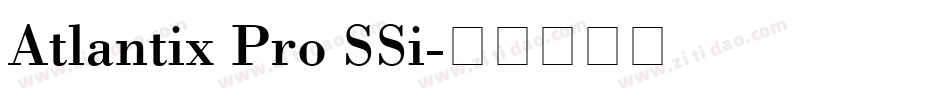 Atlantix Pro SSi字体转换